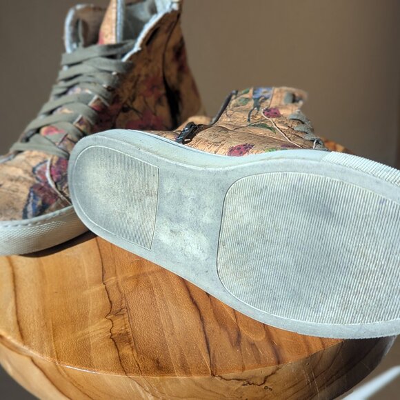 Cork high top sneakers size 8.5 - Picture 3 of 10